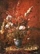 Mihaly Munkacsy Large Flower Piece oil on canvas